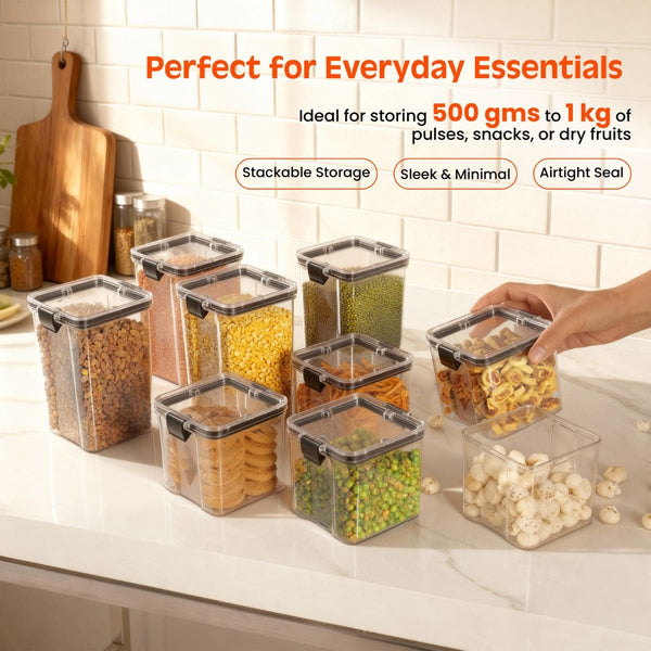 Pankui Airtight Containers - Mixed Set (700ml+1100ml) | BPA Free | Pest-Proof