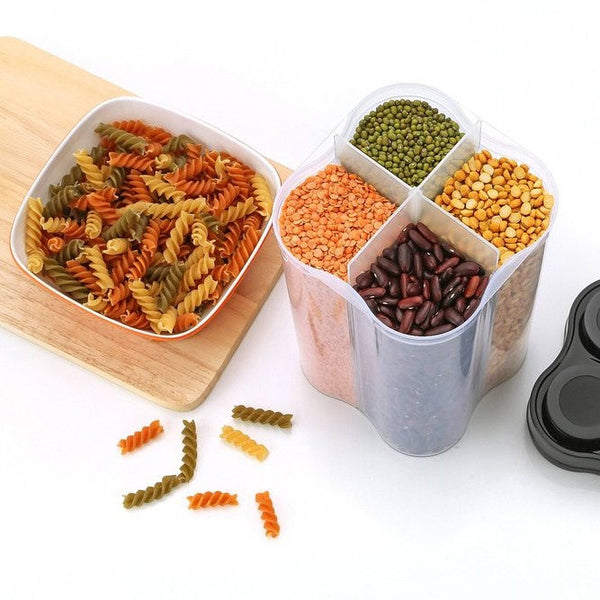 Pankui 4-Compartment Storage Jar 2500ml - Airtight Multi-Section