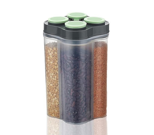 Pankui 4-Compartment Storage Jar 2500ml - Airtight Multi-Section